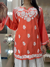 Load image into Gallery viewer, Orange Short Kurti

