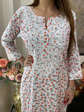 Load image into Gallery viewer, White Printed Kurti - Khushi Fashion Hub
