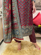 Load image into Gallery viewer, Marroon Suit Printed

