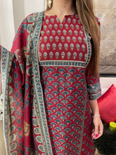 Load image into Gallery viewer, Marroon Suit Printed
