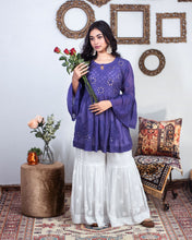 Load image into Gallery viewer, Violet Badla Kurti

