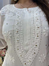 Load image into Gallery viewer, White Badla Kurti
