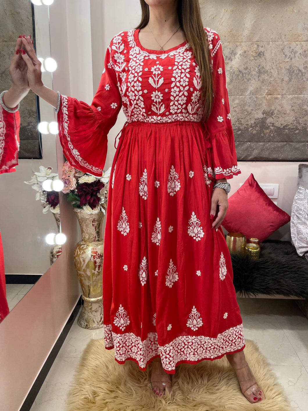 Red Umbrella Kurti Online - Khushi Fashion Hub