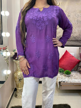 Load image into Gallery viewer, Violet Short kurti
