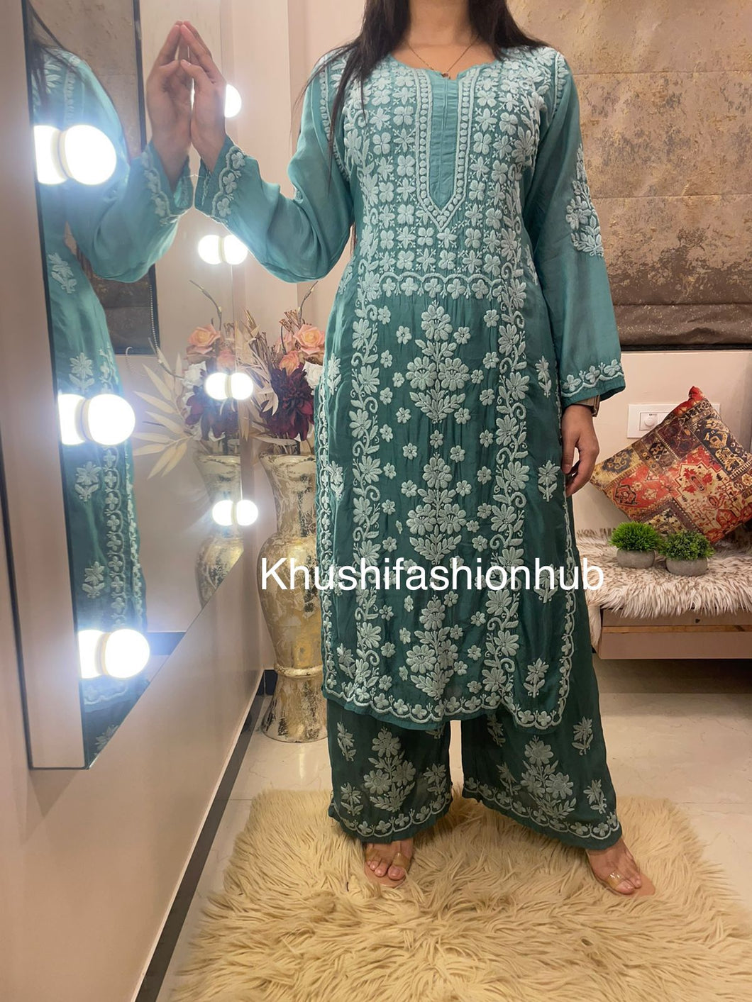 Green Pallazo Set