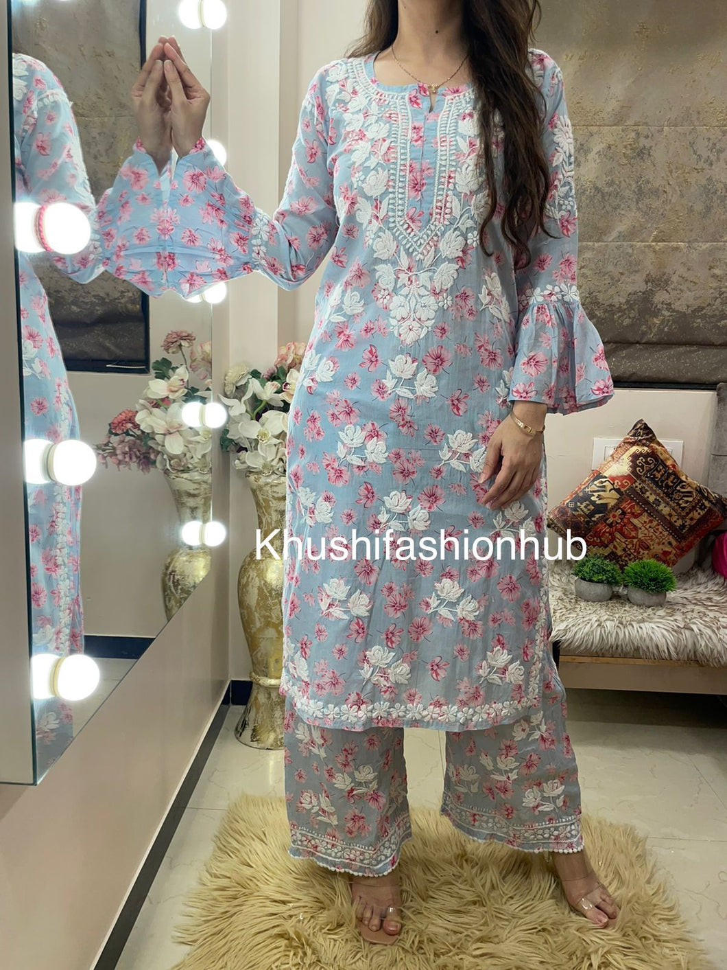 Printed Pallazo Set