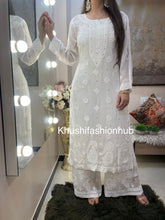 Load image into Gallery viewer, White Badla Kurti
