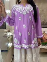 Load image into Gallery viewer, Lilac Short Kurti
