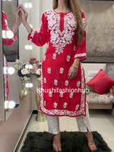 Load image into Gallery viewer, Red kurti
