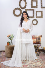 Load image into Gallery viewer, White Badla Kurti
