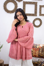 Load image into Gallery viewer, Nude Pink Badla Kurti
