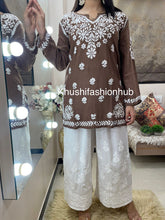 Load image into Gallery viewer, Brown Short Kurti
