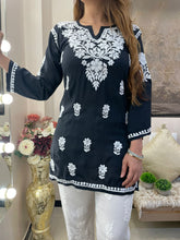 Load image into Gallery viewer, Black Short kurti
