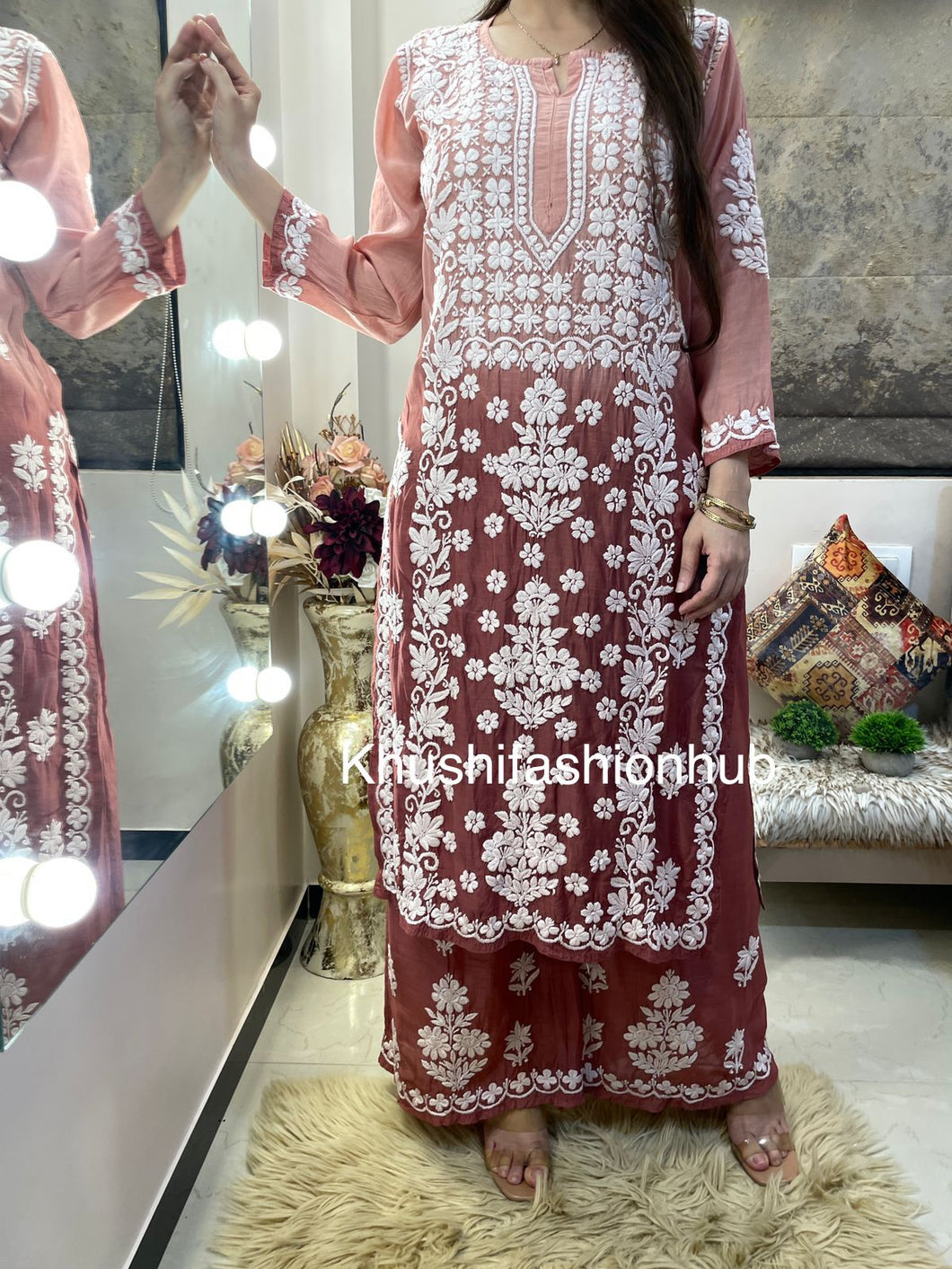 Brown Pallazo Set