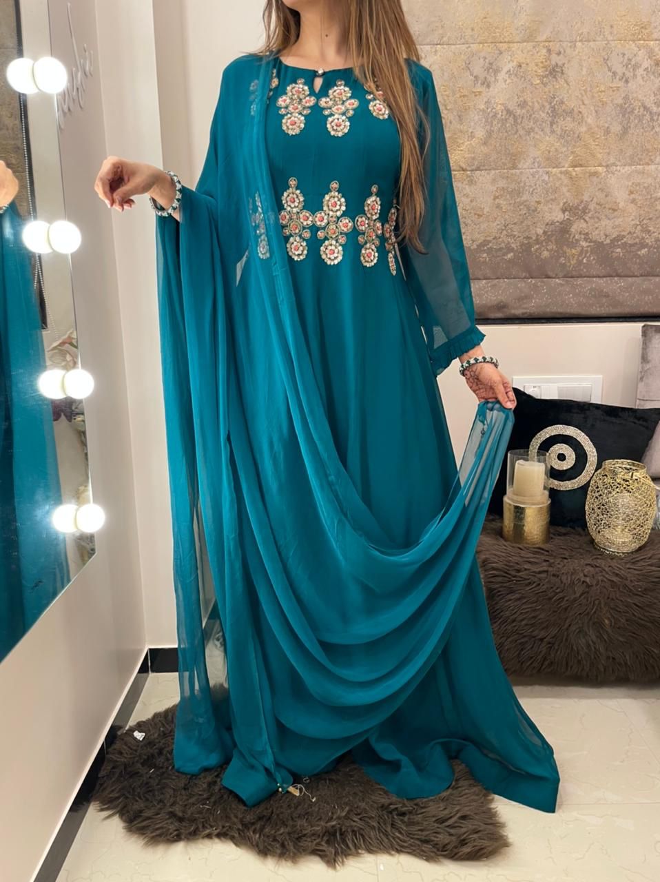 Teal Gown