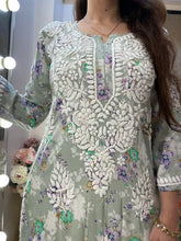 Load image into Gallery viewer, Green Printed Kurti
