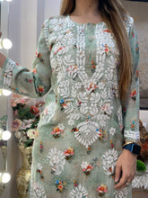 Load image into Gallery viewer, Green Printed Kurti
