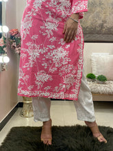 Load image into Gallery viewer, Pink printed kurti
