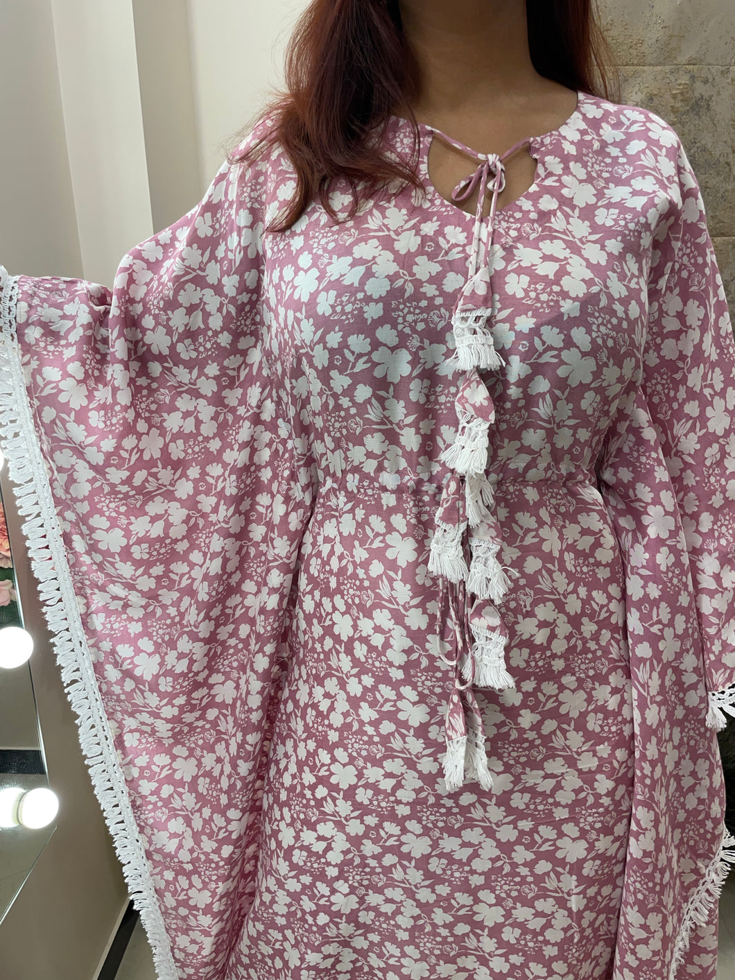 Onion Pink Kaftan Set